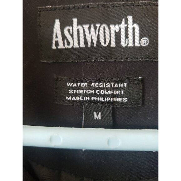 Ashworth Vintage Google Company Logo 1/4 Zip Jacket Red Black White Trim M y2k - Picture 11 of 11